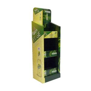 China Christmas Promotion Cardboard Display Stand Beer Display Rack For Supermarket wholesale