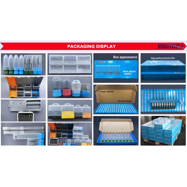 1/4 Inch Shank Tungsten Carbide Double Cut Rotary Burr Set