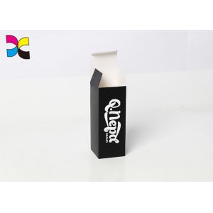 China Simple Custom Packaging Boxes Black Color Foldable Matte Paper Lamination wholesale