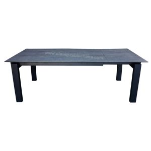 HPL Topped Extension Dining Table , Modern Rectangle Dining Table Adjustable