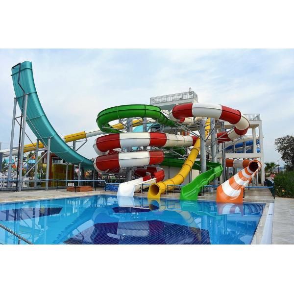 ODM Outdoor Amusement Water Park Playground Equipment Spiral Slide