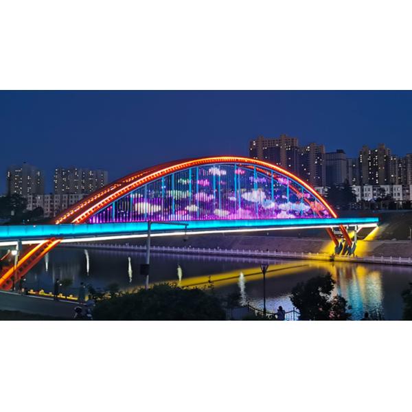 Advertising LED Mesh Screen Outdoor High Brightness DIP For Buildings