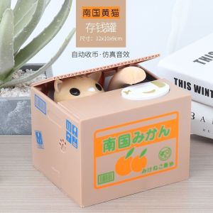 OEM Kitty Money Piggy Bank 12x13x18cm CE ROHS certification