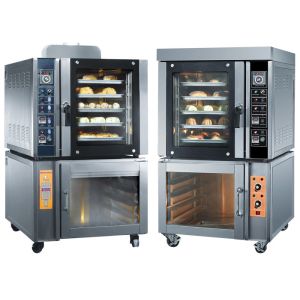 China Steam Spray Commercial Baking Ovens Convection Toaster Oven With Proofer wholesale