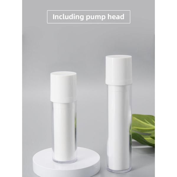 15ml 30ml 50ml Airless Bottle Refillable System Round Shape