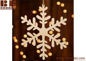 Unfinished Wood Laser Cut Snowflake Ornament Christmas tree ornaments Holidays Gift Ornament