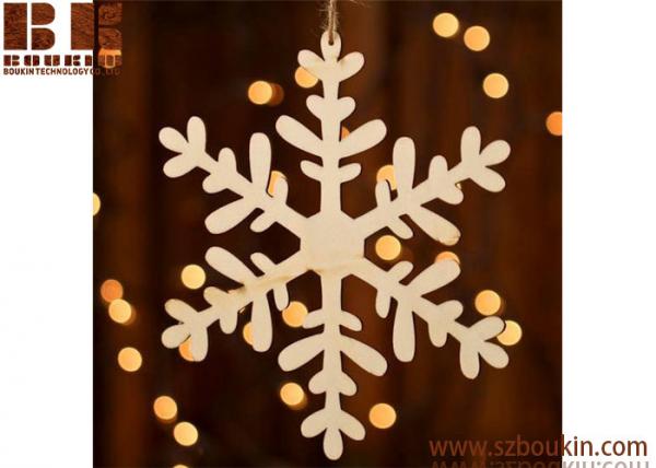 Quality Unfinished Wood Laser Cut Snowflake Ornament Christmas tree ornaments Holidays Gift Ornament for sale