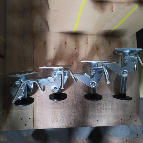 5 Inch Amercian Type Floor Locks For Industrial Carts Retractable Lifters