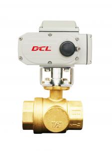 China PTFE Seat 1/4 Inch Electric Actuated Brass Ball Valve wholesale