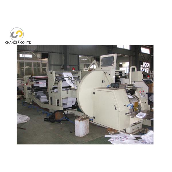 Automatic V bottom bread paper bag making machine with 4 colors flexo printing