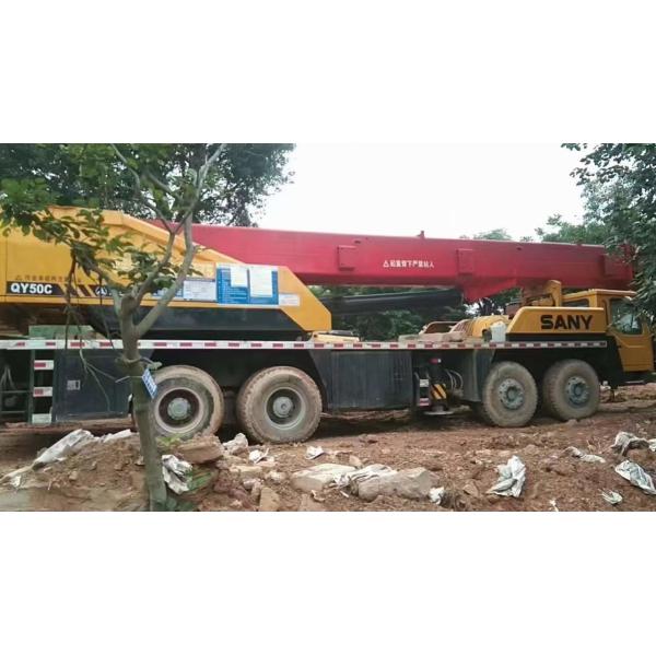 50t Air Conditioned Used Shacman Truck Crane QY50C With Max Speed 83km/H