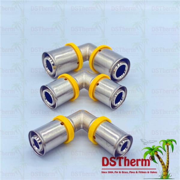 1/2" - 2" Compression Brass Fittings Equal Threaded Elbow Gas Press Fittings