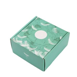 China Green Embossing Foldable Custom Printed Corrugated Boxes wholesale