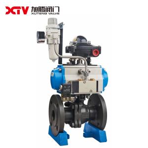 China PN1.0-32.0MPa Carbon Steel High Platform Flanged Floating Ball Valve 600LB Industrial wholesale