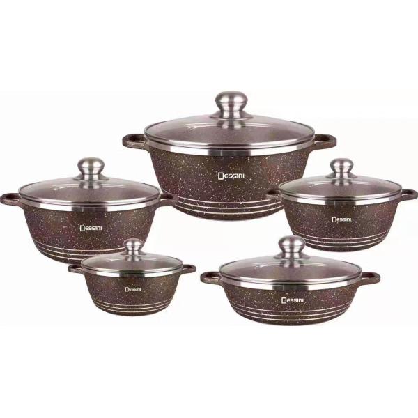 Hot Sale Aluminium Cooking Pot Set Medical Stone Cookware Non Stick Cookware Set Pot And Pans