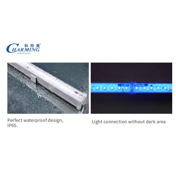 Aluminum Material SMD5050 IP65 Outdoor Waterproof Led Tube Light For Commercial Big Building Outline