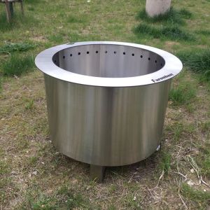 China 45.5cm Stainless Smokeless Wood Fire Pit Double Wall wholesale