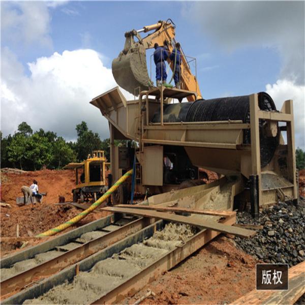 alluvial gold panning machine mobile gold mining equipment gold trommel mining machine