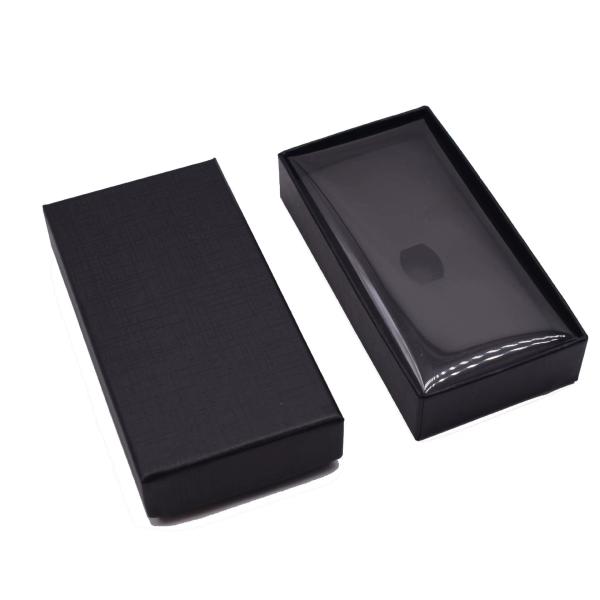 CDR AI PSD Black Rectangular Cardboard Gift Box With Transparent Lid