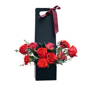 China UV Printing Kraft Paper Takeaway Box For Flower Packaging on sale