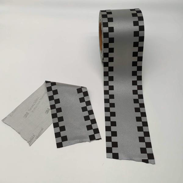 High Visibility Reflective Fabric Polyester Sew On Waterproof For Garments Hats