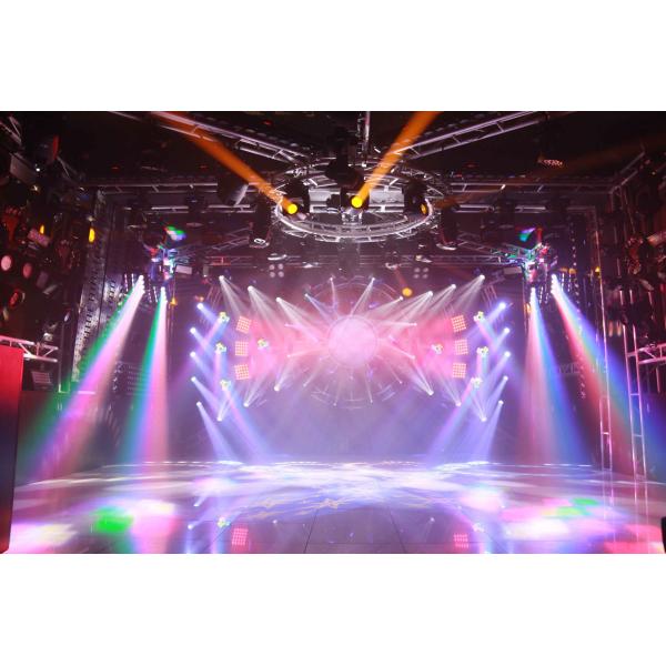 19 piece 10W RGBW 4 in1 Color Led Beam Moving Head Light With Wash Effect