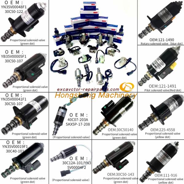 G24YA30 Rotary Excavator Solenoid Valve Carter E320 CBD E325B 121-1490
