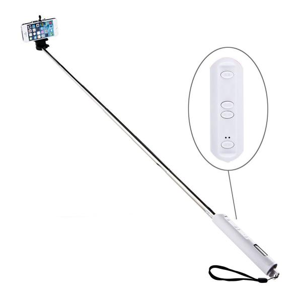 Bluetooth Selfie Stick and Built in Zoom in and Out Button for Android Smartphone