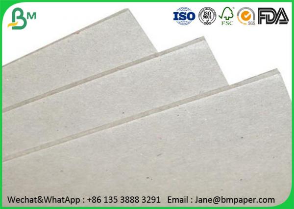Quality 0.5mm - 4mm Grey Paper Board , Laminated Cardboard Sheets For Book Binding for sale