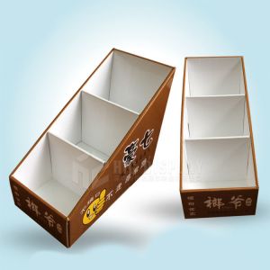 Litho CMYK Custom Printed Display Boxes Clay Coated Paper Yellow