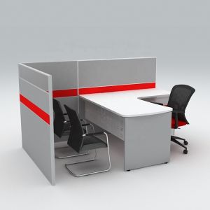 Adjustable Height MFC Fabric Office Desk Partition Screens