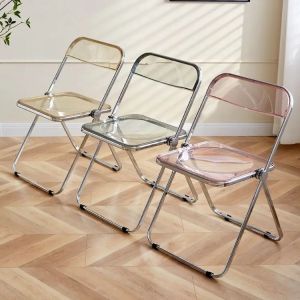 China Transparent Foldable Acrylic Chair OEM ODM Clear Acrylic Folding Chairs on sale