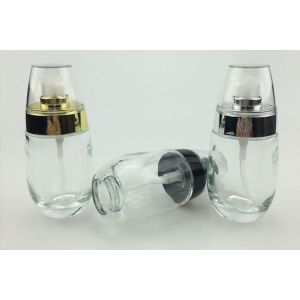 China Liquid Emulsion White 30ml Glass Empty Essence Bottle wholesale