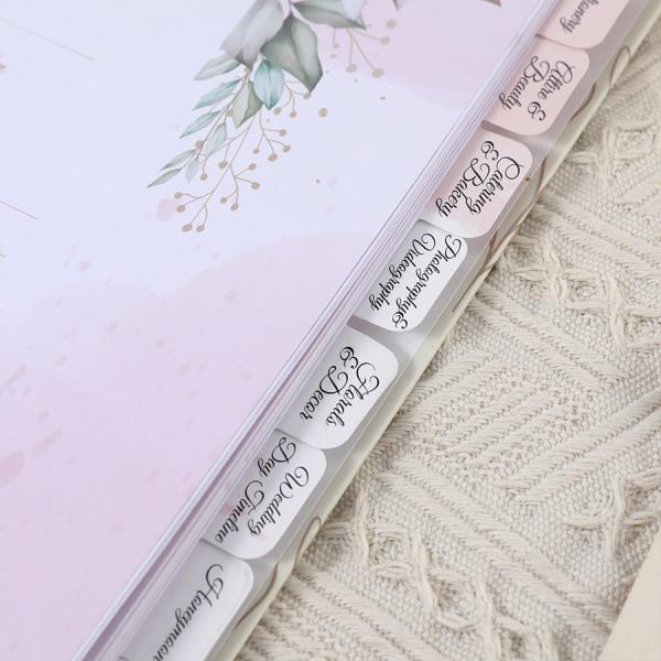 Custom Printing Hardcover Wedding Planner Notebook Spiral Binding Diary Journal Notebook
