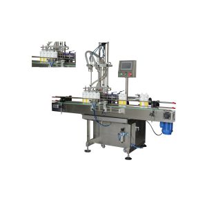 China Servo Motor Driven Automatic Oil Filling Machine Volume Accurate To 0.1% on sale