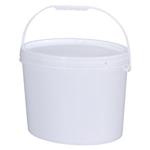 Heavy Duty Oval Polypropylene PP Recycled Plastic Buckets 6L OEM
