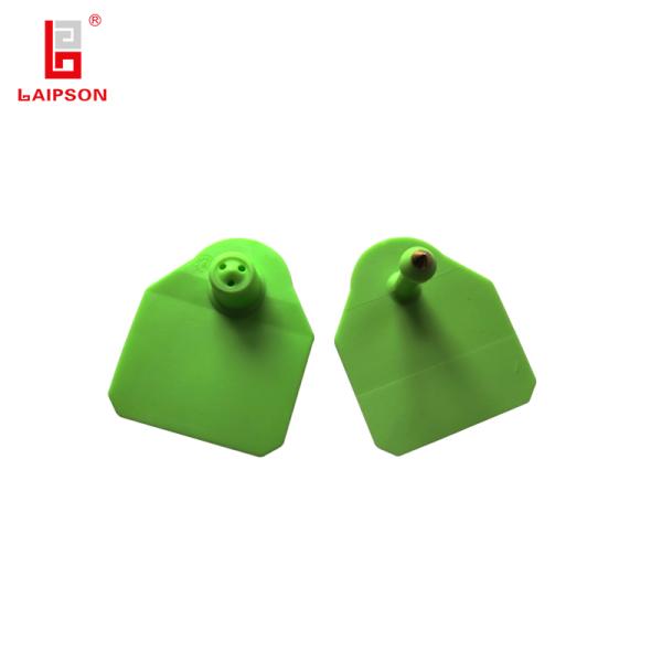 Visiual tpu 50mm Green Tamperproof Animal Ear Tag For Livestock