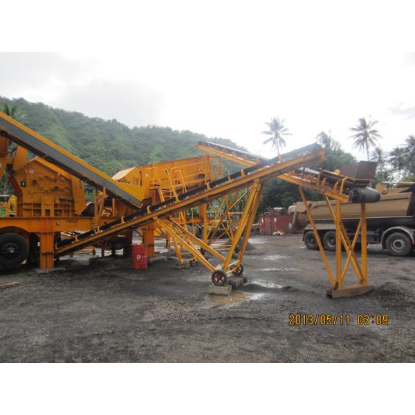 Wheel Mounted Mobile Crusher Plant 200t/H Portable Stone Crusher Machine