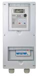 Single Position Three Phase Electricity Meter Box IP54 With Hinges , Lock And