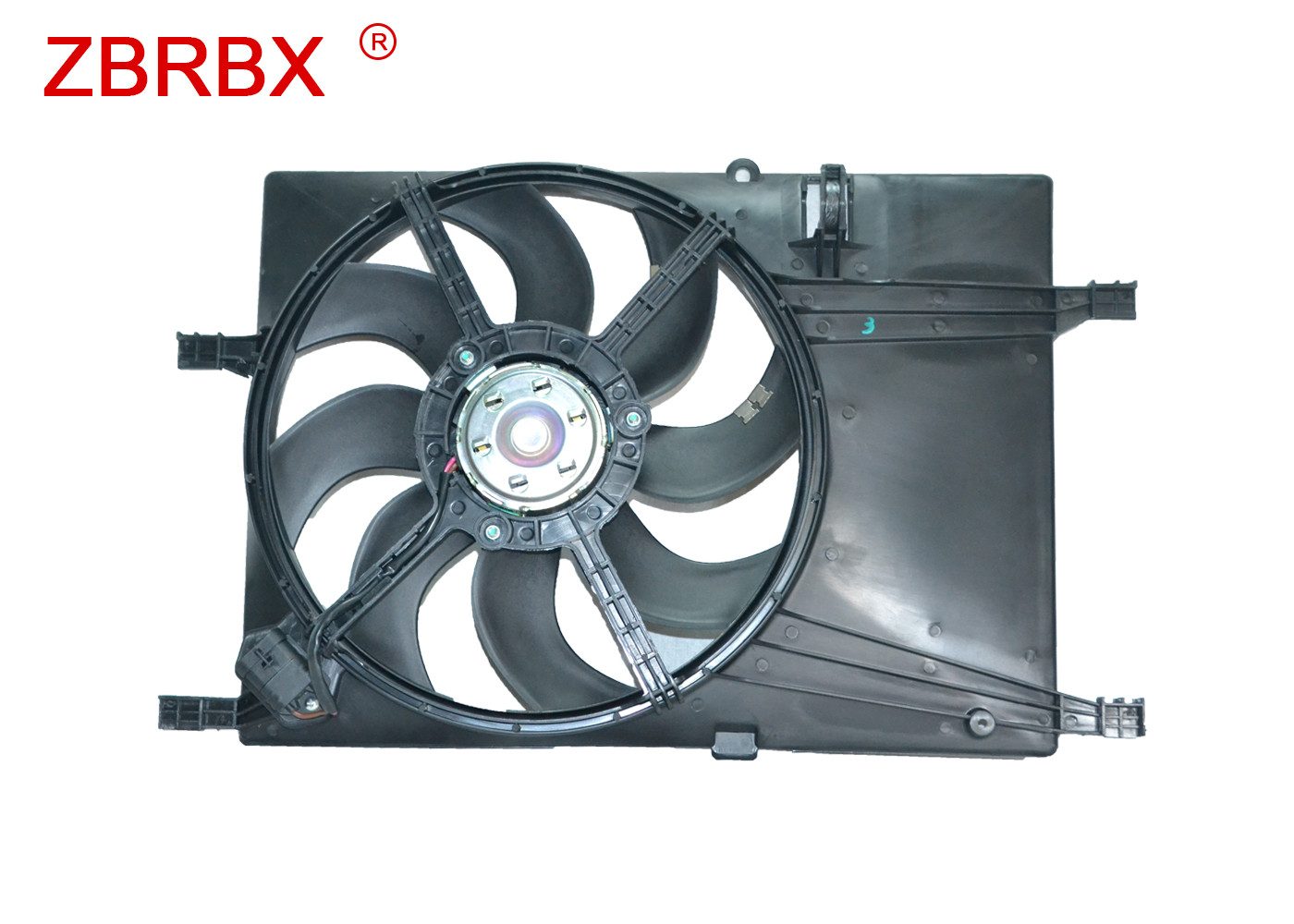 China Electronic Control Engine Coolant Fan , Dc Motor Operating Car Condenser Fan wholesale