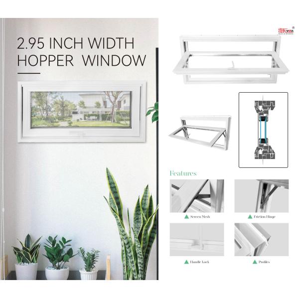 American Swing Out European UPVC Windows Crank Casement