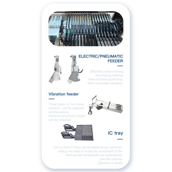 17000cph 6 Heads SMT Chip Mounter Auto Nozzle Change Ball Screw Auto Conveyor