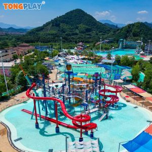 Customized High-speed Water Amusement Park Equipment with 18.7m × 13.4m Size and