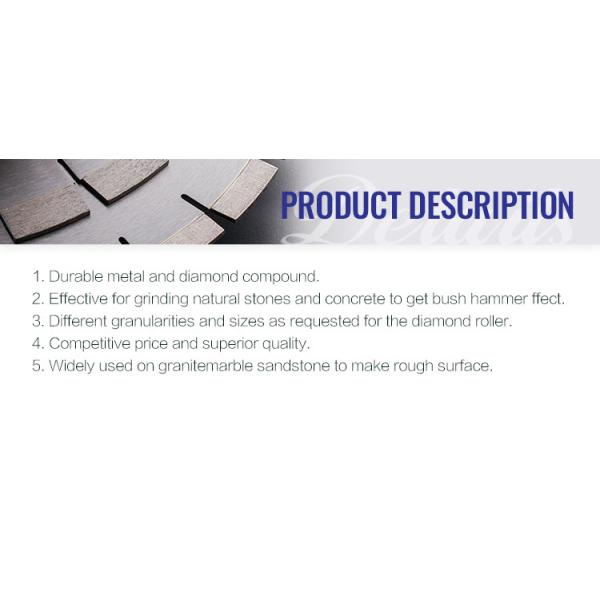 3/4/5 Roller Diamond Tool Bush Hammer Disk for Granite/Marble/Quartz Stone Processing