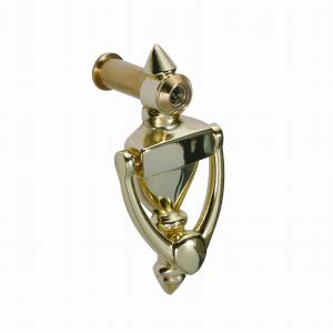 Buy cheap 4" Inch Door Knocker Hardware , Vintage Brass Door Knocker With 160 Degree Viewe from wholesalers