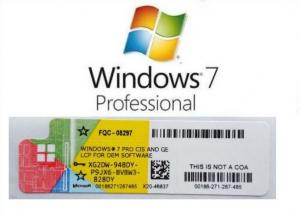 China best quality 2019 Microsoft Windows 7 ultimate key coa sticker win 7 ultimate sticker license product key windows 7 on sale