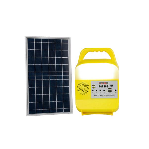 Quality 9W 6000mah Portable Solar Camping Light With Bluetooth Radio for sale