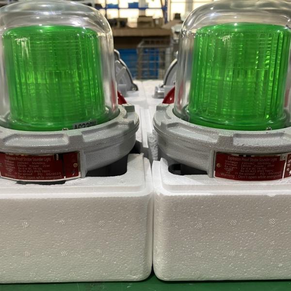 120dB Cage Led Explosion Proof Indicator Lights Solar Powered Aviation Warning 3w 5w 10W