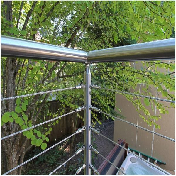 90 - 120mm Height Stair Hand Railings With Glass Thickness 8mm - 17.5mm