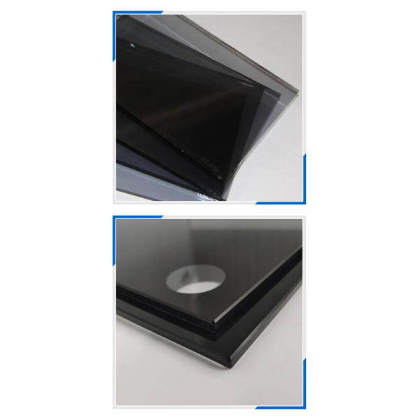 Competitive Price unbreakable custom-Made tinted black grey rawRaw 4ft x 8ft glass sheets for auto sunroof